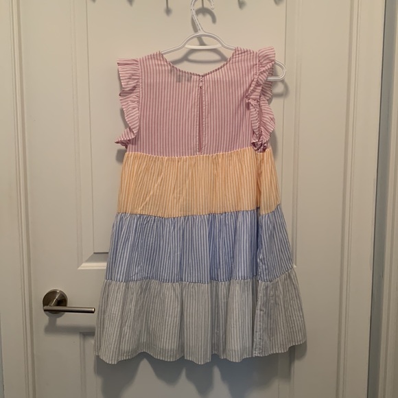 AAKAA Colour Block Summer Dress - Size Small - Picture 2 of 2